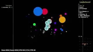 Agar.io - Mart & BedMuddy Random Server takeover#3