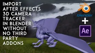 Blender tutorial || Import After effects Tracker into Blender || Cinema 4d || After effects