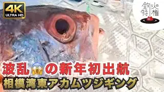 巨大アカムツ浮上！ジギングでアカムツ狙い！波乱の新年初出航！まさかのアクシデントが連続して襲いかかる！ #釣り 湘南サニーサイドマリーナ #ヤマハシースタイル