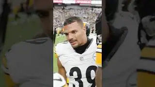 Minkah Fitzpatrick Mic'd Up During Pregame of Steelers at Raiders 🎙️ #steelers #nfl #shorts