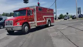 Red Knights MC, NY motorcycle run 2021 escorted by Richfield Springs Fire Department