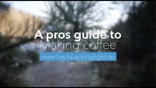 Making coffee in the outdoors