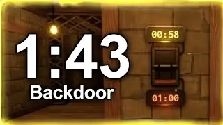 Admin Panel IN THE BACKDOOR!? - *1:43* DOORS Speedrun