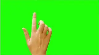 hand touch green screen no copyright