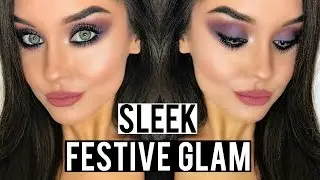 FESTIVE GLAM MAKEUP FEAT. SLEEK BOX OF TRICKS CHRISTMAS GIFT SET | KatesBeautyStation | ad
