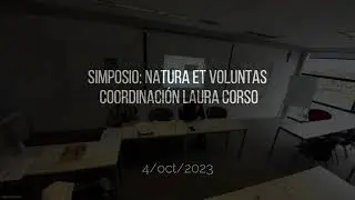 4 OCT - Simposio: Natura et voluntas