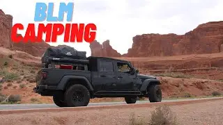 Camping in Arches National Park! BLM Spot