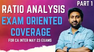 RATIOS ANALYSIS (PART 1) #cainter #cainterfm #financialmanagement #caexams