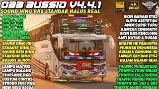OBB BUSSID V4.4.1‼️SOUND HINO RK8 STANDAR HALUS REAL | ACC FULL BANNER & GRAFIK HD4K | Bussid v4.4.1