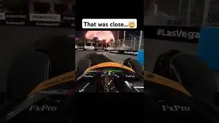 Scary Vegas moment🤯🇺🇲 #f124 #formula1 #gasr #f1game #vegas #lasvegasgp