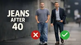 How Men Over 40 Should REALLY Wear Jeans - Fit, Color & Shoes That Work