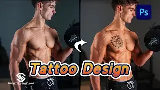 tattoo design photoshop | How to Add Realistic Tattoos to Your Body | tattoo | @StudyezeePhotoshop