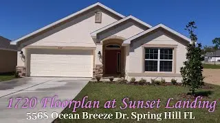 1720 sq ft 3/2/2 New Home in Spring Hill FL for Under $330k!