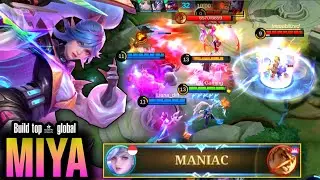Almost SAVAGE! Monster Sidelane Miya with LifeSteal Build Be Like - BUILD TOP 1 GLOBAL MIYA ~ MLBB