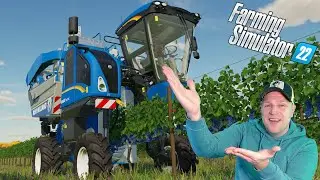 Druiven oogsten & olijfbomen plaatsen #54 //farming Simulator 22//