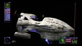 The USS Achilles leading a Starfleet task force against the Dominion fleet