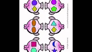 Funky Fish Pattern FileFolderFun - How to make easy board games for Preschool