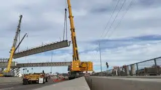 Time-lapse video of tub girder installation