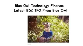 Blue Owl Technology Finance: Latest BDC IPO From Blue Owl