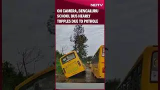 Bengaluru News | School Bus Slips In Slush In Key Bengaluru Road, Locals Rescue Children