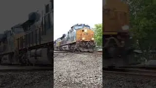 CSX ETHANOL B795 WITH 3 ENGINES POUNDS THE CRAWFORD DIAMOND