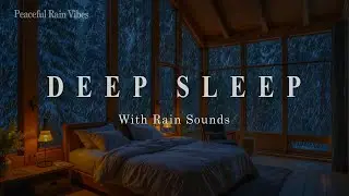 Cozy Bedroom Music & Healing Rain Sounds 🌧️ Warm Bedroom with Relaxing Piano Music for Stress Relief