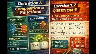Introduction of Composition Of function Exercise 1.2 Question No 1 Class 12th| Definition & Example