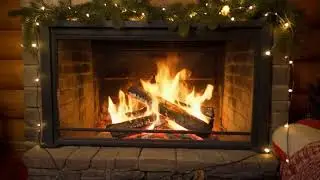 Christmas Fireplace - No Sound