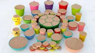 Satisfying Amezing ASMR Sand clay making desert sand Cake minuture 