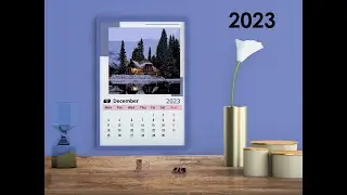 How to design a Calendar 2023 in Adobe Photoshop [ Calendar design ] [2023] [ Monthly Calendar ]