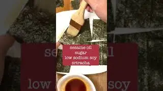 Easy & healthy flavored seaweed snack!!