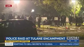 Police raid on Tulane University campus