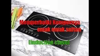 Memperbaiki kompor Listrik induksi error E0 tidak mau panas ( Induction cooker cannot heat pan )