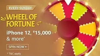 amazon sunday wheel of fortune contest | stand a chance to win iphone 12 and more