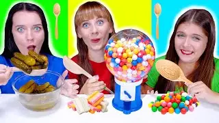 ASMR Big VS Medium VS Small Spoon Food Challenge | Eating Sound LiLiBu