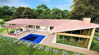 Casa de Campo - Chácara - Compre o Projeto na Descrição - P391