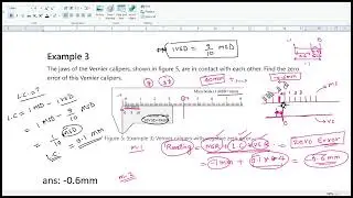 Read Vernier calipers with zero error & calculate least count ep 4 | Questions on Vernier calipers