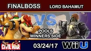 2GGC: Civil War - FinalBoss (Bowser) Vs. Lord Bahamut (Ganondorf) Pools Winners Side