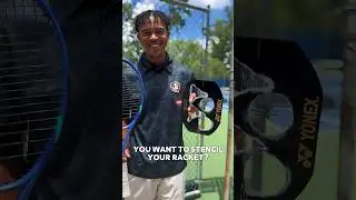 How to Stencil Your Tennis Racquet (Fast & Easy!) #yonexezone98 #yonex #tennis