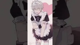 maid boy anime edit || simple dimple pop it