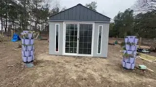 Day 3 of turning my Gazebo into a Greenhouse! #greenhouse #farmer 