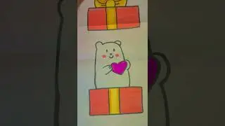 Teddy cute heart 💓 😇#goupgodownchallenge #goup #trending #viral #art #hand
