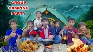 Group camping with brothers | बचो के साथ जंगल में पार्टी | camping in india | village gavala 