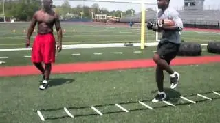 Philadelphia Eagles' Tony Hunt Ladder Drills: MaxFIT, LLC Sports Training