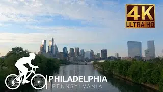 Philadelphia's Schuylkill River Trail [4K/ULTRA HD] Virtual Cycling Bike Ride