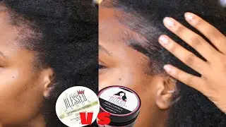 BEST EDGE CONTROL for 4b/4c Hair:  She is Bomb vs. I Am Blessed Hands | Black Owned Hair Review