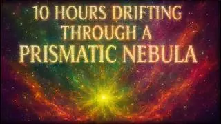 10 Hours Drifting Through a Prismatic Nebula | No Talking Ambient Music for Sleep & Relaxation