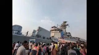 INS Khanjar in Kolkata | Indian Naval Frigate Docked on the Hooghly River #Warship #IndianNavyShip