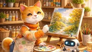 Painting with Lumi with Jazz | Cozy & Focus Video