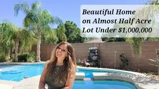 Stunning Home on Almost Half Acre Lot with Pool and Spa and RV Parking under $1Million